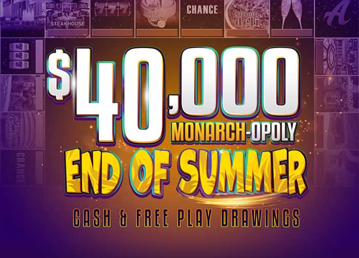  40K End of Summer Cash And Free Play Drawings