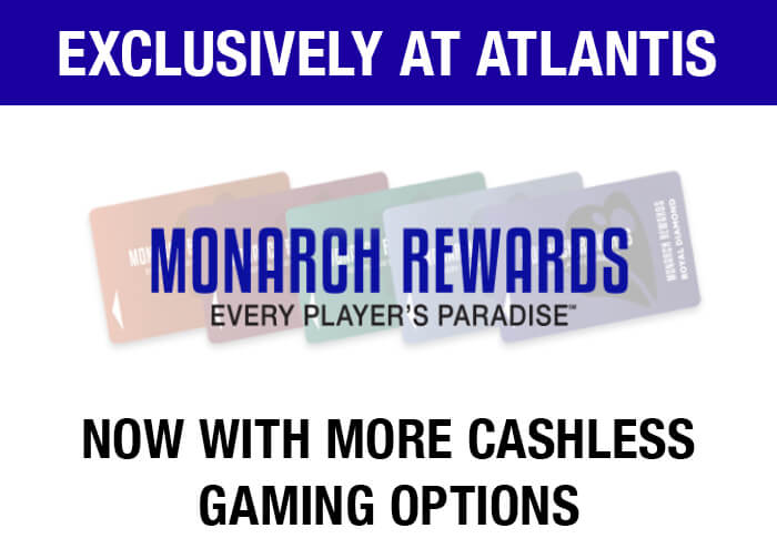 Cashless Gaming Options at Atlantis